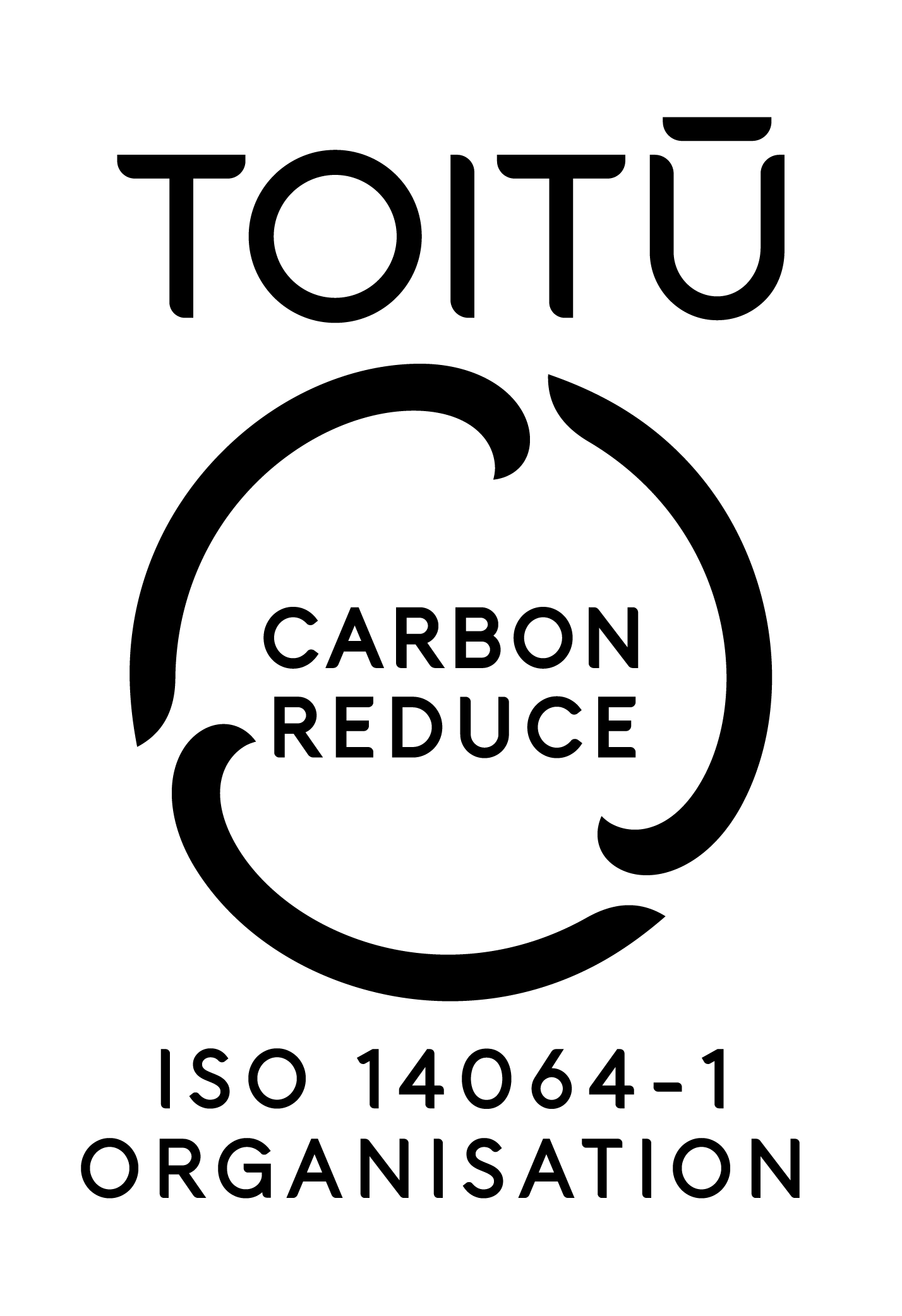 Toitū carbon reduce ISO14064 1 organisation Black2